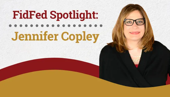 FidFed Spotlight Blog featured graphic with image of Fidelity Federal employee Jennifer Copley