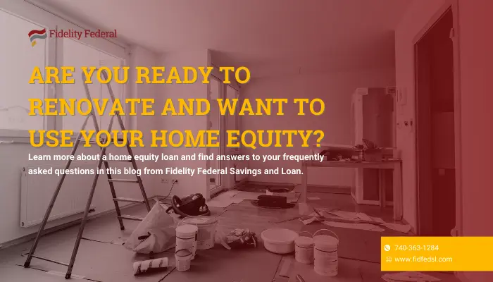 Blog featured graphic with home equity blog title and description
