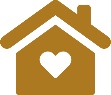 Welcome Home with heart icon